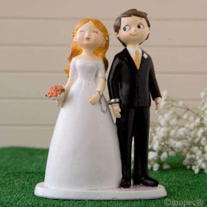Topo Bolo Casamento Noivos-Algemados