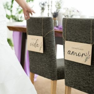 Placa Cadeiras Noivos Casamento